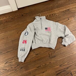 Gildan Heather Gray Quarter-Zip Sweatshirt